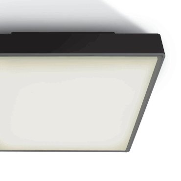 ONE Light E27 Plafo Outdoor Square - Deckenleuchte für den Außenbereich - 22,1 x 22,1 x 9,3 cm - IP65 - schwarz