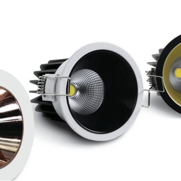 ONE Light COB Dark Light Range - Einbaustrahler - Ø 85 mm, Ø 76 mm Einbaugröße - inkl. 7W LED - weiß