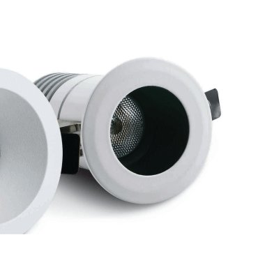 ONE Light COB Dark Light Range - Einbaustrahler - Ø 53 mm, Ø 42 mm Einbaumaß - 7W LED inkl. - IP44 - weiß