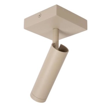Lucide Grado - Aufbaustrahler 1L - 10 x 10 x 23 cm - taupe