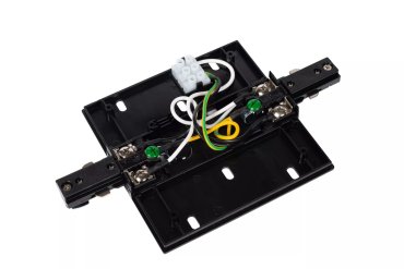 Lucide Schienenstarter oder Mittelspeisung - 1-Phasen-Schienensystem - 230V - Schwarz