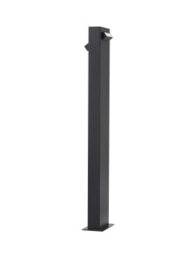 Nova Luce Zelda - Gartenleuchte - 12 x 80 x 9,4 cm - 9W LED inkl. - IP65 - Sand schwarz