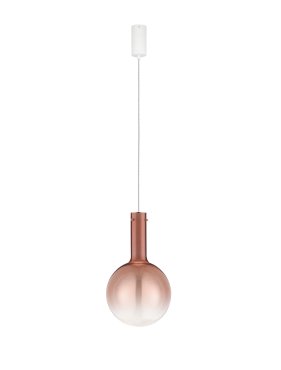 Nova Luce Nostos - Hängelampe - Ø 25 x 170 cm - 6W dimmbar LED inkl. - Rosa und Gold