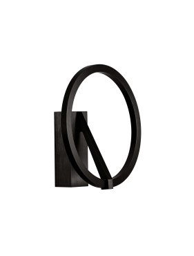 Nova Luce Tilia - wandleuchte - Ø 22 x 10 cm - 10W LED inkl. - Sand schwarz