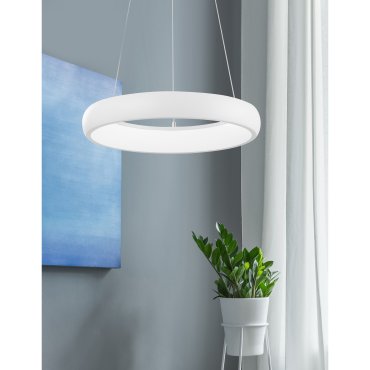 Nova Luce Albi - Hängeleuchte - Ø 41 x 120 cm - 32W dimmbare LED inkl. - sandweiß