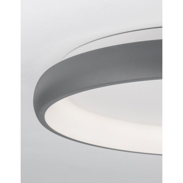 Nova Luce Albi - Deckenleuchte - Ø 61 x 8,5 cm - 50W dimmbare LED inkl. - sandgrau