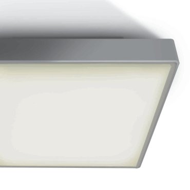 ONE Light LED Plafo Outdoor Square - Außen-Deckenleuchte - 29,5 x 29,5 x 8 cm - 24W LED inkl. - IP65 - grau