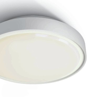ONE Light LED Plafo Outdoor Round - Deckenleuchte für den Außenbereich - Ø 26 x 7,5 cm - 16W LED inkl. - IP65 - weiß - warmweiße Lichtfarbe