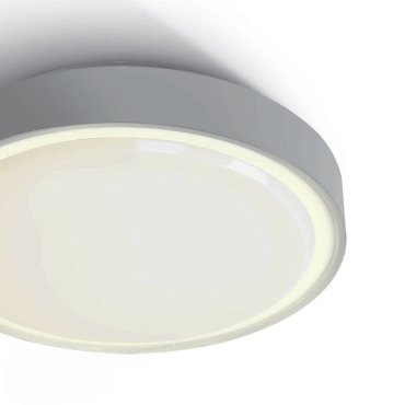 ONE Light E27 Plafo Outdoor - Außen-Deckenleuchte - Ø 30 x 9,3 cm - IP65 - grau