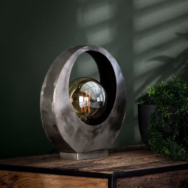 Vico Full Moon - Tischleuchte - 30 x 13 x 32 cm - Altsilber