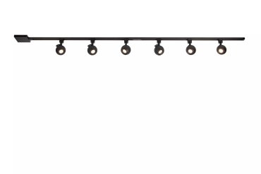 Lucide Track Starter Set - 1-Phasen-Schienensystem - 2 Meter - 220V - Schwarz