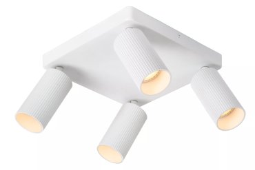 Lucide Clubs - Aufbaustrahler - 24 x 24 x 14,9 cm - weiß