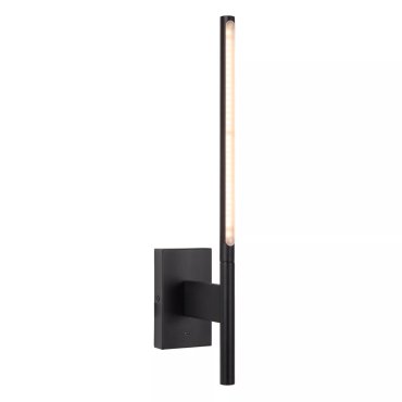 Lucide Finan - Wandleuchte mit USB-Ladestation - 8 x 14,2 x 48 cm - 6W LED inkl. - schwarz