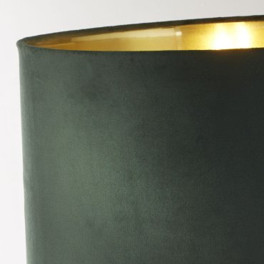 Searchlight Whitby - Tischleuchte - Ø 40 x 67 cm - Messing antik, gold und grün