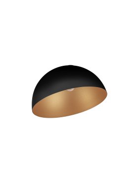 Nova Luce Onia - Deckenleuchte - Ø 50 x 31 cm - Sand schwarz und gold