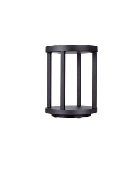 Nova Luce Optus - Gartenpfosten - Ø 20,5 x 28 cm - 9W LED inkl. - IP65 - dunkel anthrazit