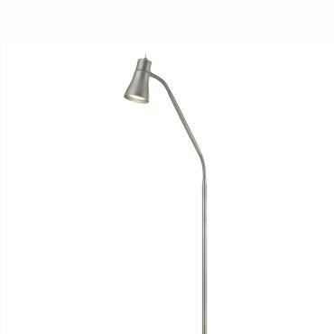 Searchlight Fusion - Stehleuchte - 167 cm - satiniert silber