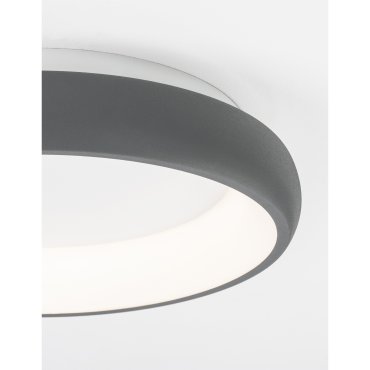 Nova Luce Albi - Deckenleuchte - Ø 41 x 8,5 cm - 32W dimmbare LED inkl. - sandgrau