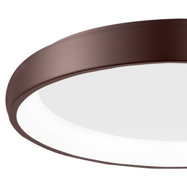 Nova Luce Albi - Deckenleuchte - Ø 61 x 8,5 cm - 50W dimmbare LED inkl - braun