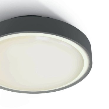 ONE Light E27 Plafo Outdoor - Außen-Deckenleuchte - Ø 30 x 9,3 cm - IP65 - anthrazit