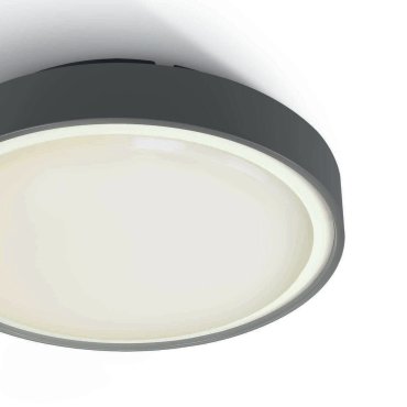 ONE Light E27 Plafo Outdoor - Außen-Deckenleuchte - Ø 26 x 9,3 cm - IP65 - anthrazit