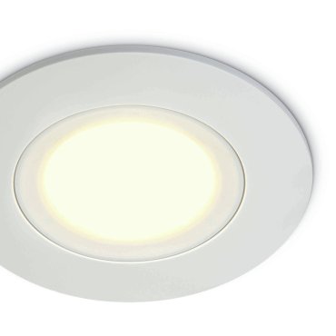ONE Light Bathroom Range - Einbaustrahler - Ø 85 mm, Ø 68 mm Einbaumaß - 6W LED inkl. - IP65 - weiß - Lichtfarbe weiß