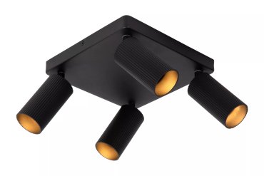 Lucide Clubs - Aufbaustrahler - 24 x 24 x 14,9 cm - schwarz