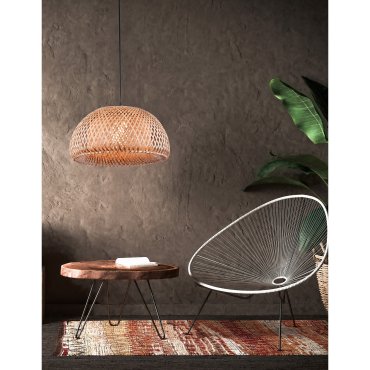 Nova Luce Scarlet - Hängeleuchte - Ø 39 x 120 cm - braun und schwarz
