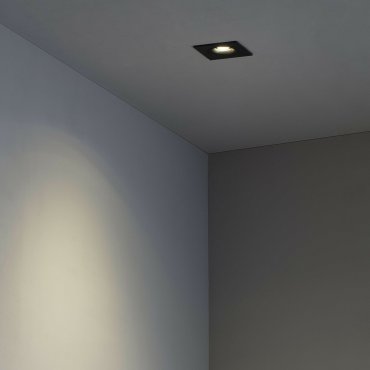 Faro Argon - Einbaustrahler - 115 x 115 mm, 100 x 100 mm Einbaumaß - mattschwarz