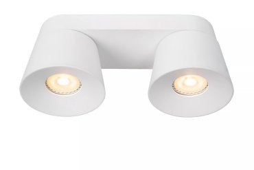 Lucide Trigono - Aufbaustrahler 2L - 22,5 x 10,5 x 9,8 cm- weiß