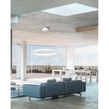 Nova Luce Albi - Pendelleuchte - Ø 61 x 120 cm - 50W dimmbare LED inkl - weiß