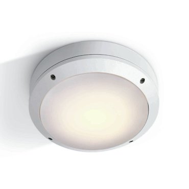 ONE Light Round E27 Outdoor - Außen-Decken-/Wandleuchte - Ø 26,5 x 8,8 cm - IP54 - weiß