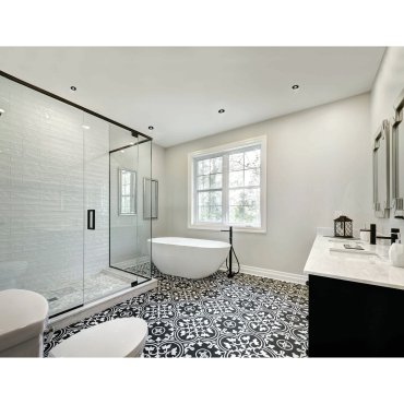 ONE Light Bathroom Range - Einbaustrahler - Ø 84 mm, Ø 68 mm Einbaumaß - IP65 - schwarz
