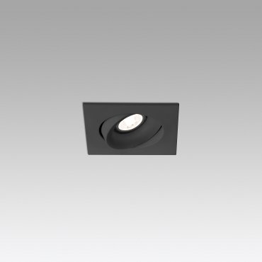 Faro Radon - Einbaustrahler - 92 x 92 mm, Ø 80 mm Einbaumaß - mattschwarz