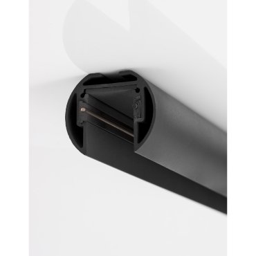 Nova Luce Planet 01 - Aufputz- oder Hängemagnetprofil -200 x 4,4 x 3,9 cm - sandschwarz