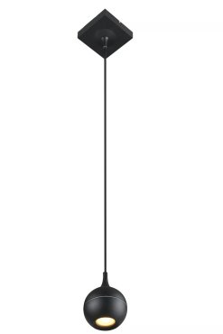 Lucide Favori - Hängeleuchte - 10 x 10 x 145,5 cm - IP44 - schwarz