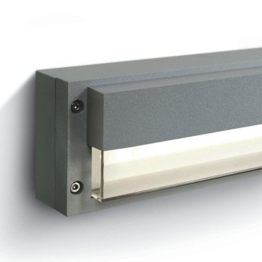 ONE Light Außenwandleuchten - Außenwandleuchte - 22 x 9 x 5 cm - 3W LED inkl. - IP54 - grau