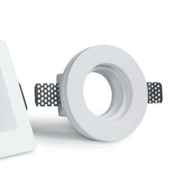ONE Light Trimless Gypsum - Einbaustrahler - Ø 100 mm, Ø 102 mm Einbaumaß - weiß