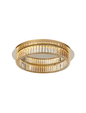 Nova Luce Aurelia - deckenleuchte - Ø 60 x 12 cm - 41W dimmbare LED inkl. - gold