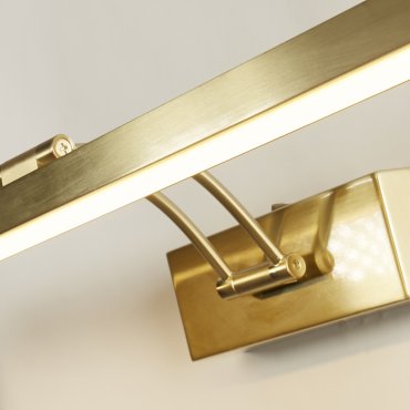 Searchlight Rhodes - Wandleuchte - 61 x 18 cm - 14W LED inkl - Messing satiniert