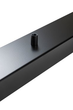 Perluci - Deckenplatte für 5 Lichtpunkte - 140 x 9 x 2,5 cm - schwarz