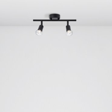 Nova Luce Lup - Aufbaustrahler 2L - 31 x 8 x 10,9 cm - satiniert schwarz
