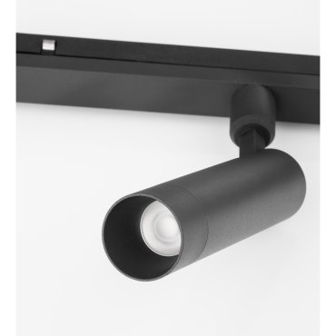 Nova Luce Lod 24V - Lichtpunkt Magnetschienensystem - Ø 3,2 x 19,6 cm - 10W LED inkl. - Sand schwarz