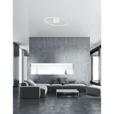Nova Luce Viareggio - Deckenleuchte - 60 x 35 x 15 cm - 28W LED inkl. - weiß