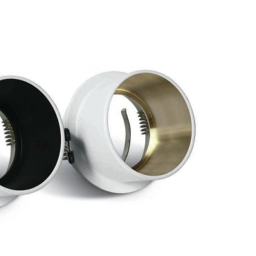 ONE Light Recessed Cylinders - Einbaustrahler - Ø 68 mm, Ø 62 mm Einbaugröße - weiß und gold