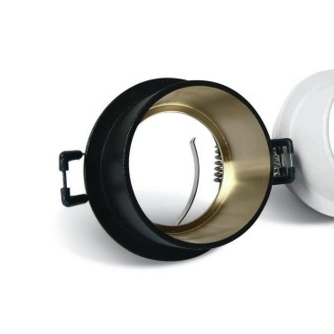 ONE Light Recessed Cylinders - Einbaustrahler - Ø 68 mm, Ø 62 mm Einbaugröße - schwarz und gold
