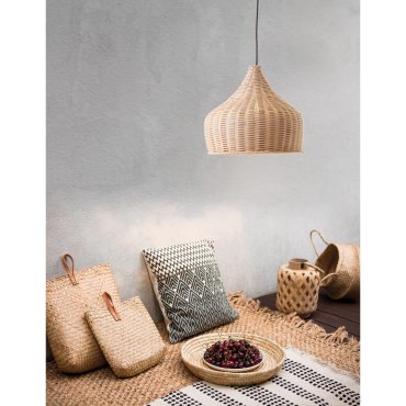 Nova Luce Mia - Hängeleuchte - Ø 38,5 x 250 cm - braun und schwarz