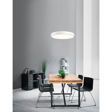 Nova Luce Gap - Hängeleuchte - Ø 51 x 120 cm - 50W LED inkl. - weiß