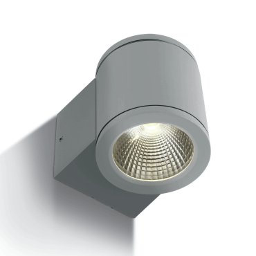 ONE Light Outdoor Wall Cylinders - Außenwandleuchte - 8 x 10,6 x 9 cm - 6W LED inkl. - IP54 - grau