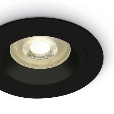 ONE Light Dark Light Dual Ring - Einbaustrahler - Ø 92 mm, Ø 78 mm Einbaugröße - schwarz